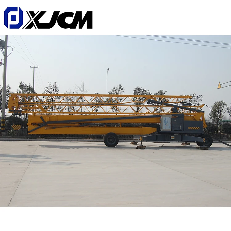 Mobile Folding Tower Crane for Building Self Erecting All Provided 2t Yellow Video Technical Support Ordinary Product  25m