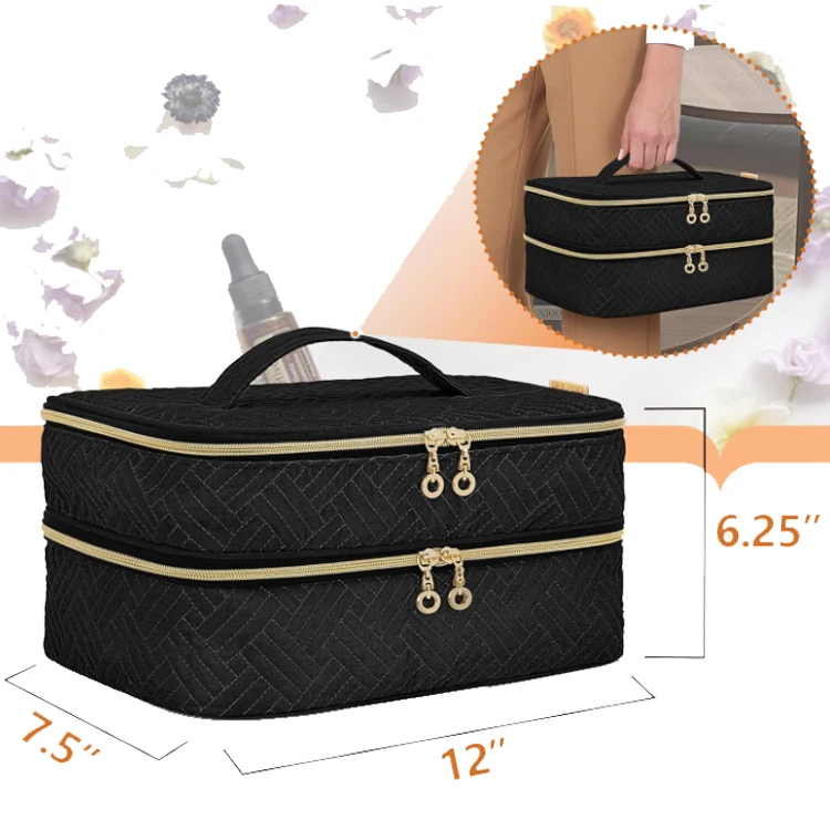 Essential Oil Organizer with Tool Storage Essential Oil Storage Case for 40 Bottles Travel Essential Oil Case