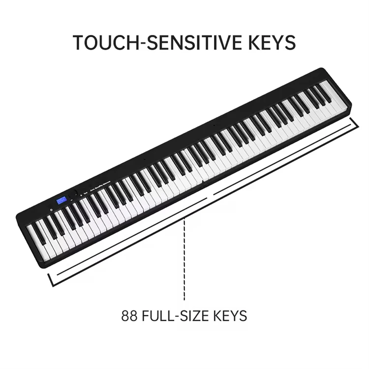 Explore Music On-the-Go with BX-20 Foldable Piano - 88 Keys, Ultimate Portability for Traveling Musicians
