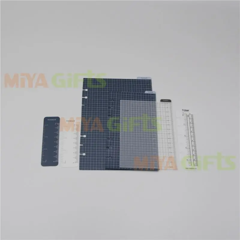 personalized design journal today divider planner ruler grid A5A6A7B6 transparent page marker board slate