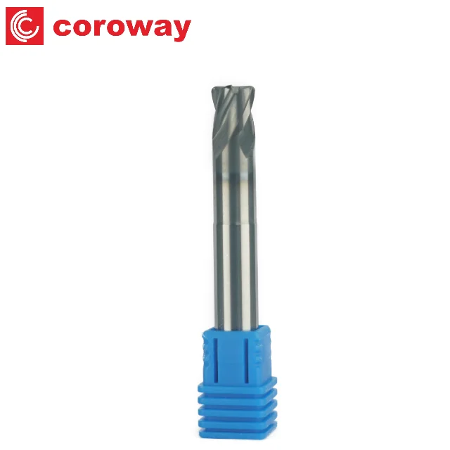 Diameter 6mm to 12mm Carbide cnc tools radius end milling cutter for Finish Machining on Hardened Steel