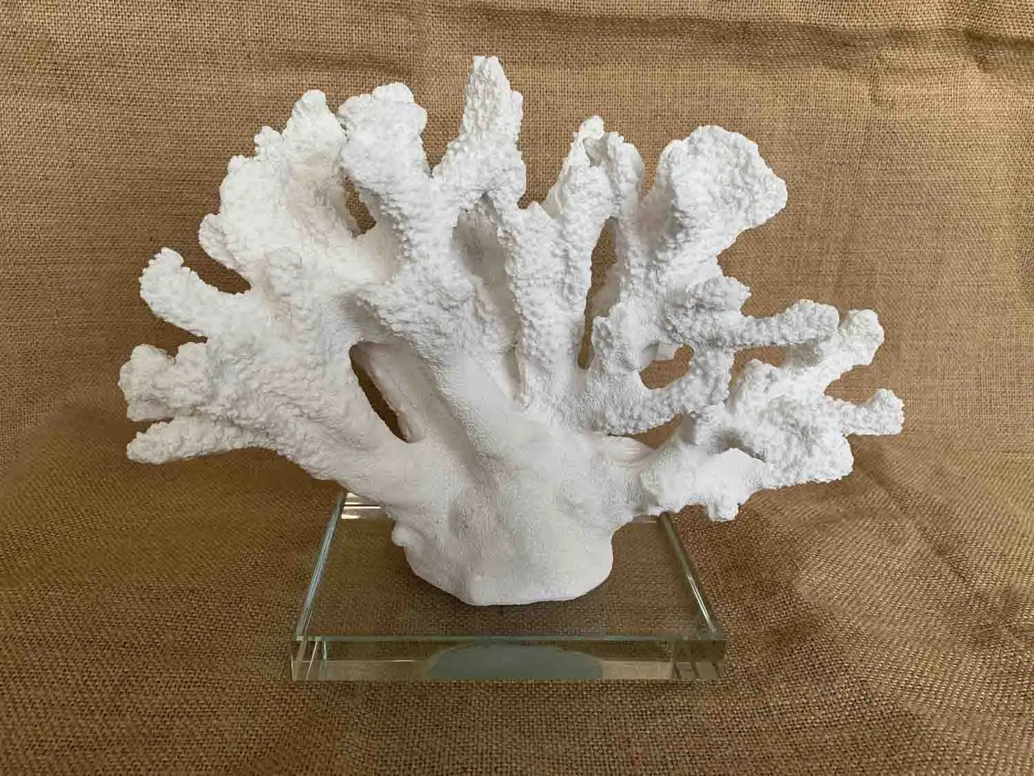 Cream resin Coral Decoration/Wedding Center Beach Coral resin sculpture can be customized