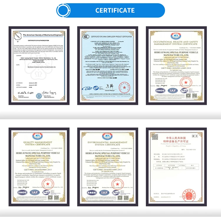 High Quality Cryogenic Liquefied Oxygen Tank Transport Semi Trailer Truck