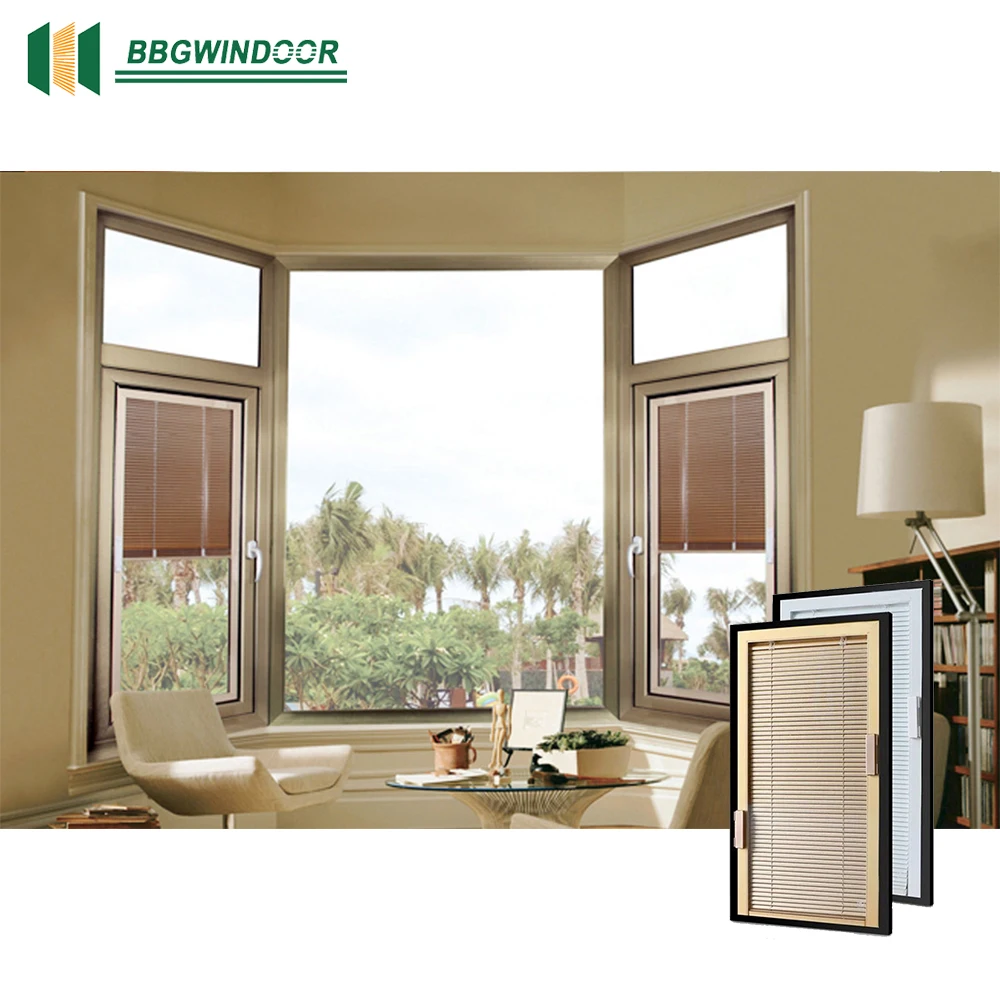 Lukliving большой вид двойное остекление стекло звукоизоляционные алюминиевые окна дизайн эркеры