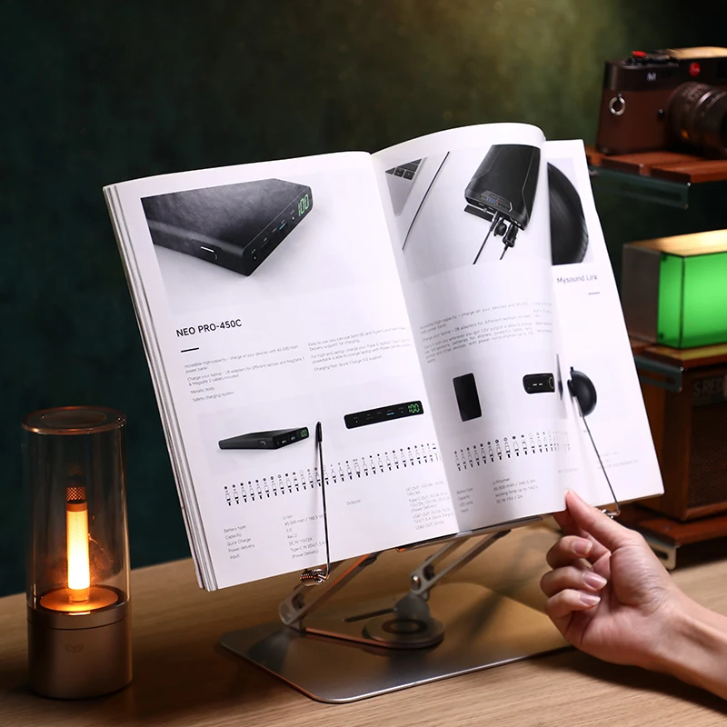 Yicosun Height Adjustable Hot Selling book holder stand Kids and Adults Folding Bookstand Reading Stand for book stand