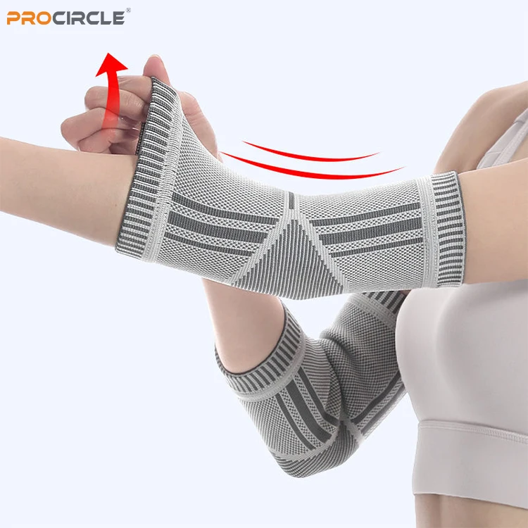 ES-H2088 Elastic Elbow Compression Sleeve Breathable Anti-Collision Graphene Elbow Pads