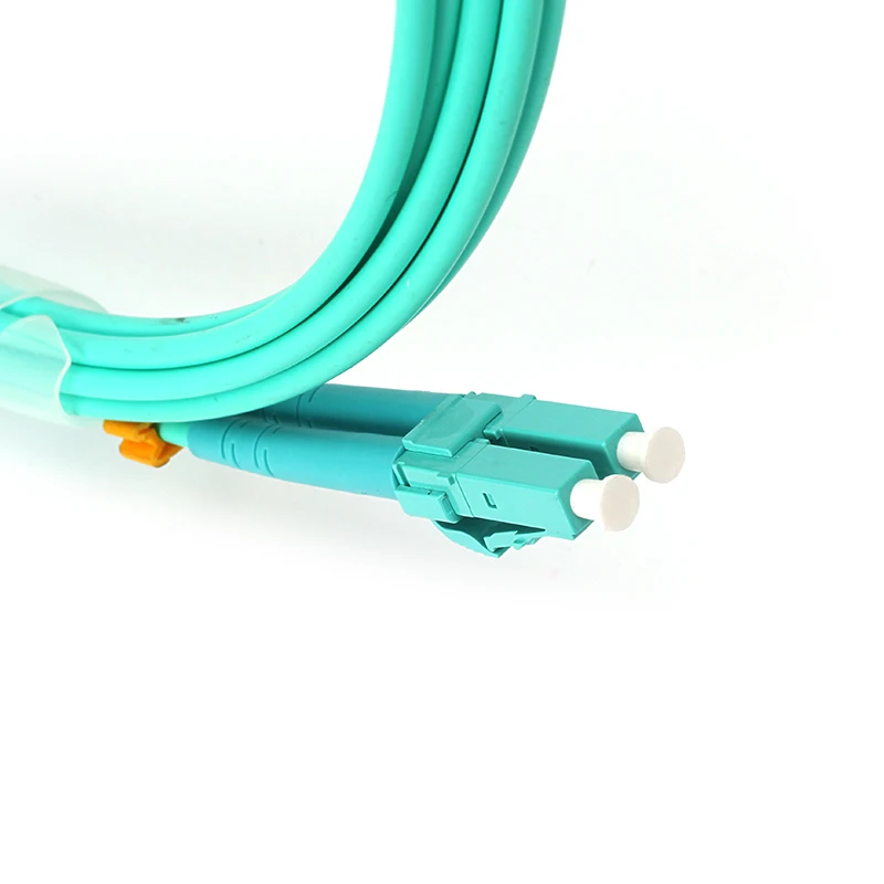 LC UPC Connector OM3 Single mode Multi mode Duplex Fiber Optic Patch Cord 20m length