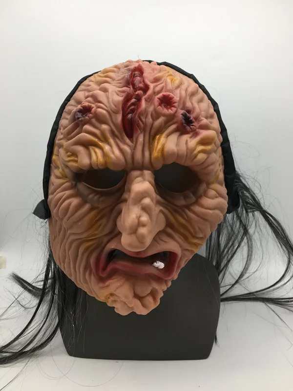 Wholesale Men Devil Horror Scary Bell Clown Killer Latex Head Mask for Adult Halloween Horror Cosplay Costume Prop