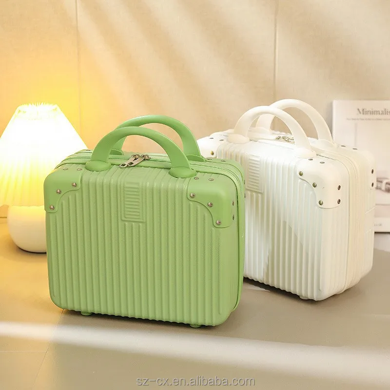 women portable fashion airport luggage traveling bags small travel suitcase cosmetic case organizer mini luggage travel bags