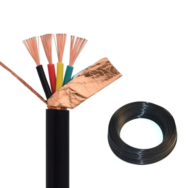 UL2851 Awm многоядерный медный провод 20AWG ПВХ Куртка 3 ядра 4 электрический экранированный кабель