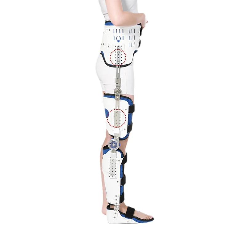 Professional Medical Leg Support Hip Foot Joint Fixation Brace Postoperative Care Hinged Bracket Tibial Head Dislocation