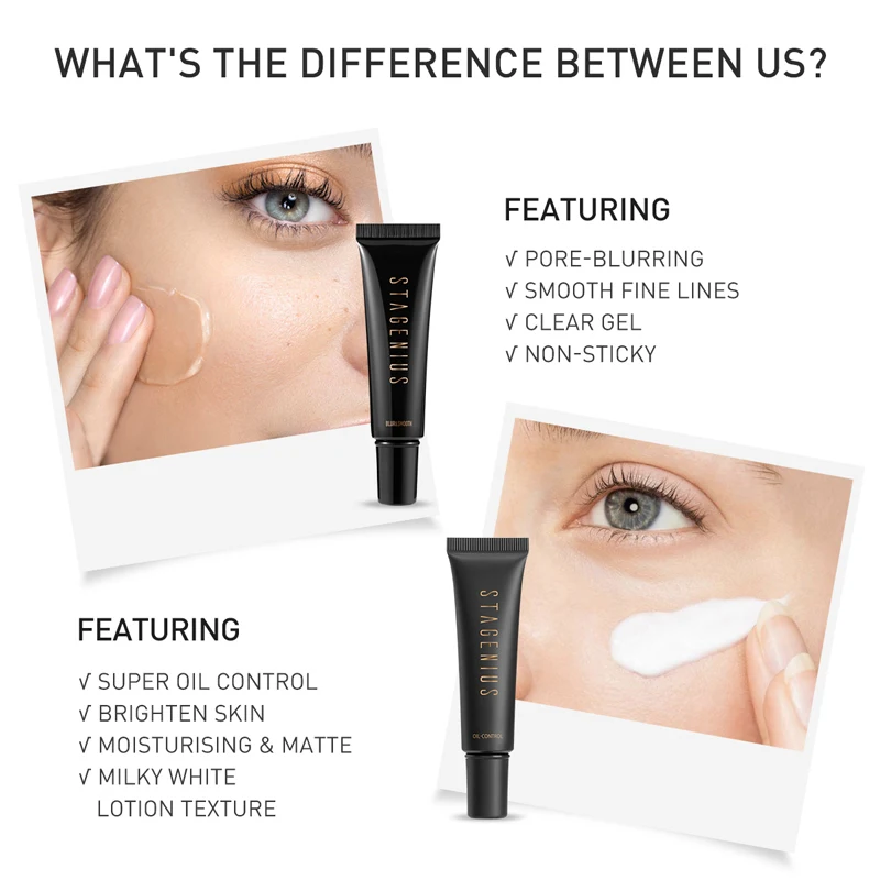 Private label pore soft focus matte moisturizing lotion texture refreshing  primer makeup