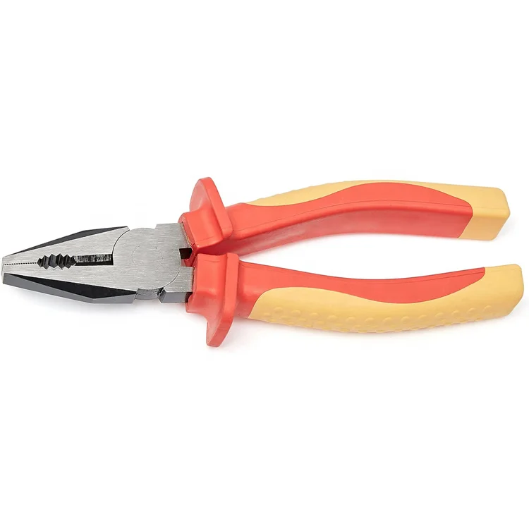 10PCS 6 7 8 inch pliers Insulated professional combination Linesman 1000v VDE yellow tools