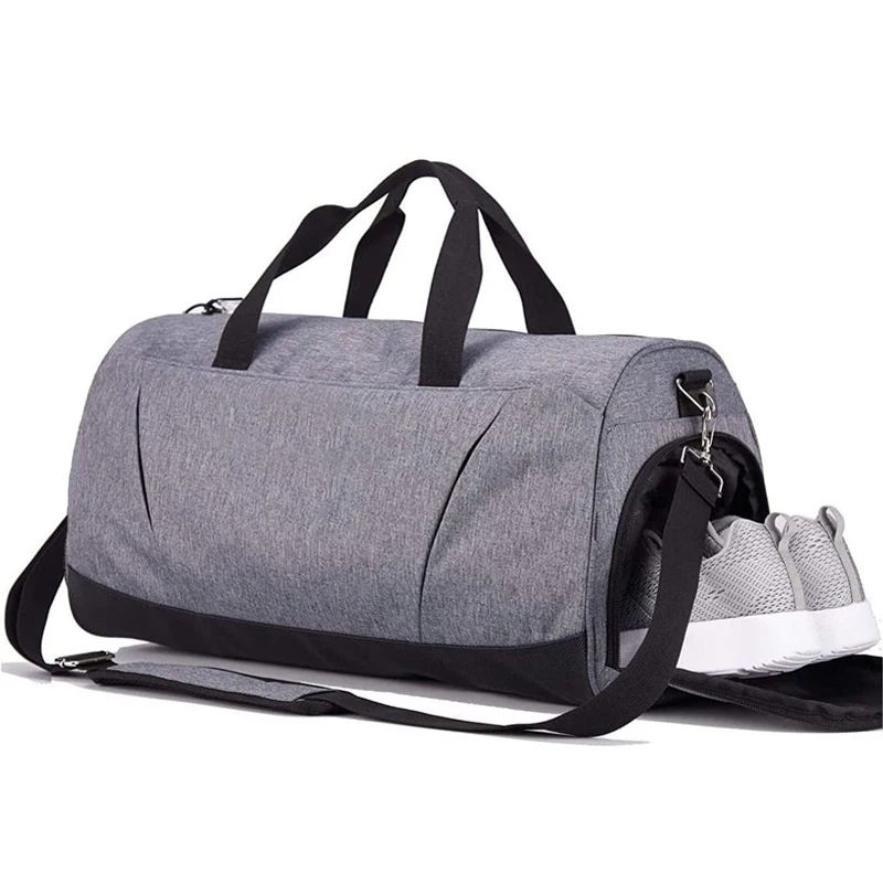 Manufacturers Custom Quality Modern Unisex Colour Waterproof For Men Women Travel Sport Gym Duffle Bag With Shoe Compartment