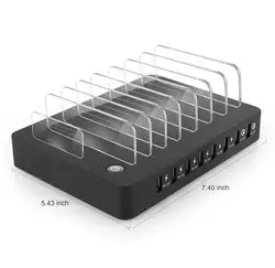 96W QC3.0 multi--functional fast charger,charging station,phone holder for iPhone samsung
