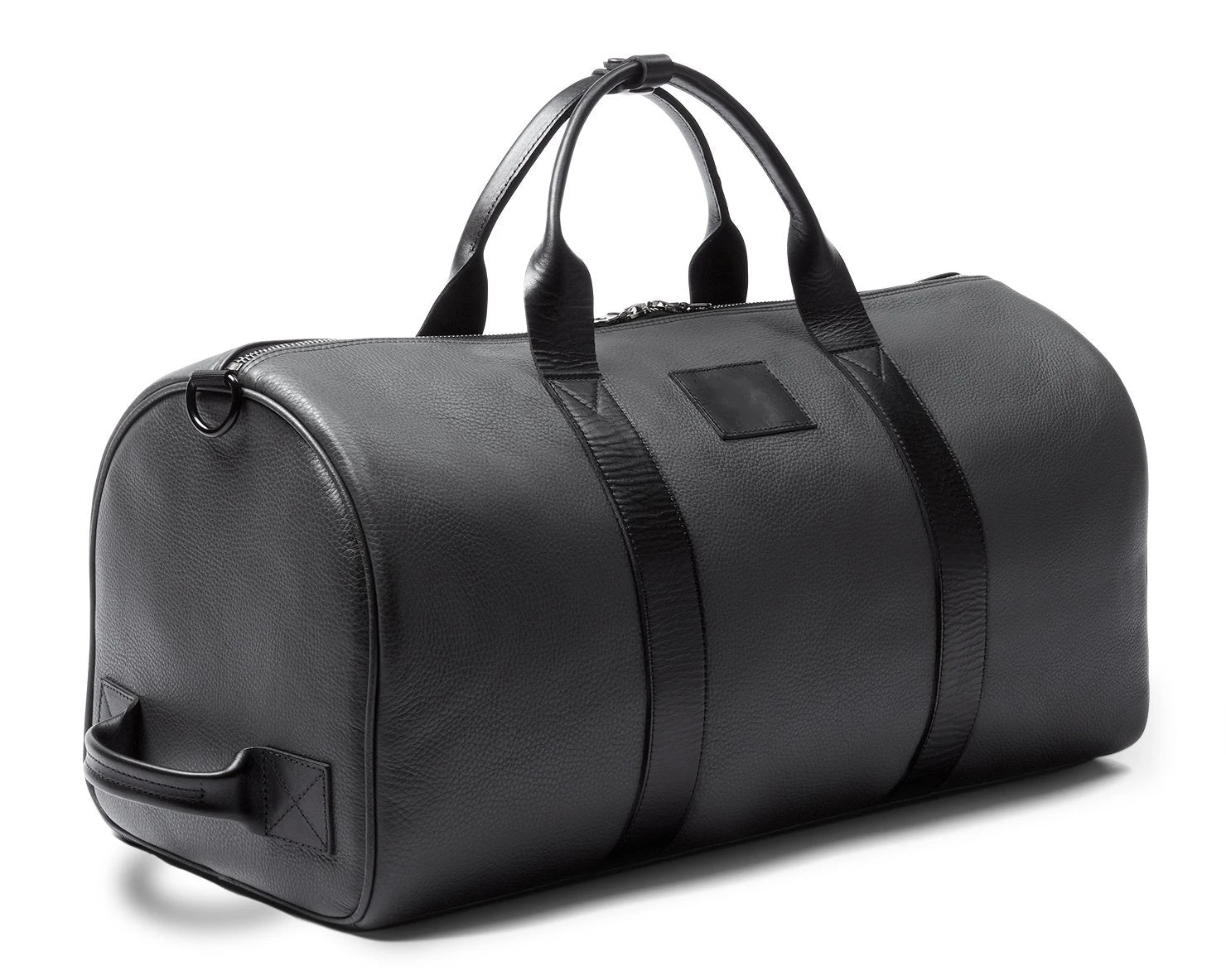 Recycled Pu Leather Duffel Bag For Men Waterproof leather duffle bag for men With Shoes Compartment Large Capacity Weekender Bag