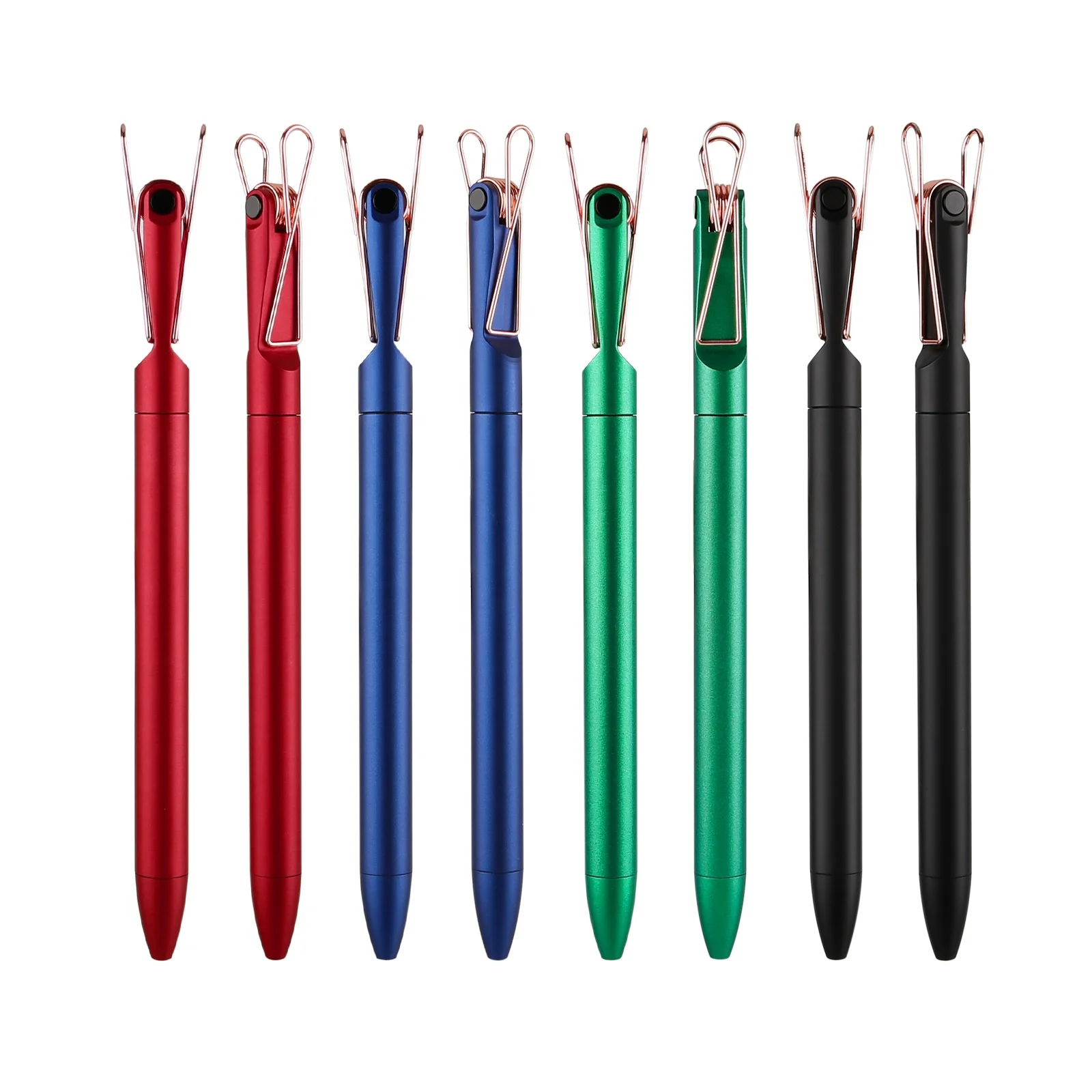 New Products 4 Colors Plastic Ballpoint Ball Pens with Custom Logo, Office School Supplies for Gift