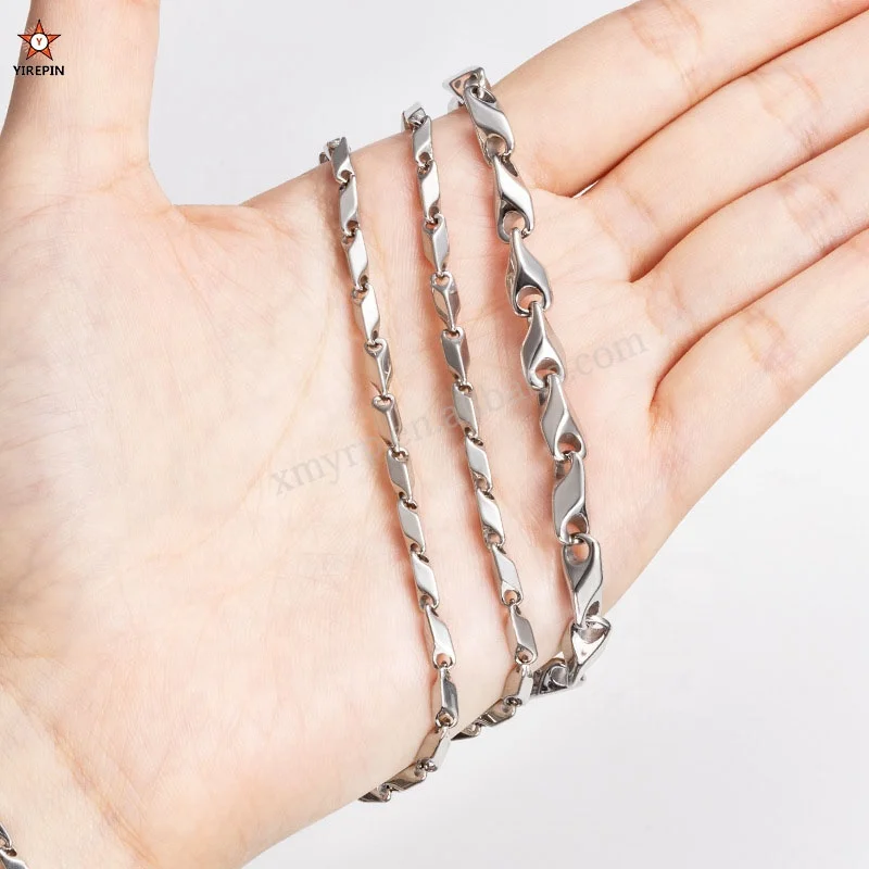 No Fade Thicken Stainless steel melon seed chain diamond chain Bulk Materials Handmade Supplies For DIY Jewelry Findings Making