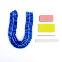 Disposable 400pcs manicure nail kit and 400pcs pedicure spa liner