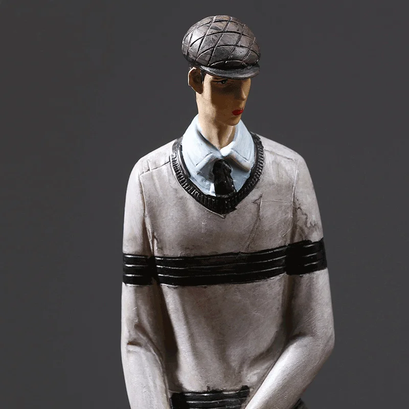 Modern Home Decoration Polyresin Figure Resin Golfer