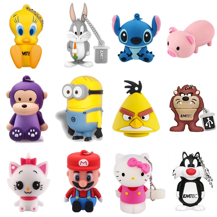 Свободный дизайн 3D шаржа PVC USB с надписями I Love usb-накопитель карта памяти 8 Гб оперативной 16 встроенной 32 ГБ 64 быстрая доставка подарок или