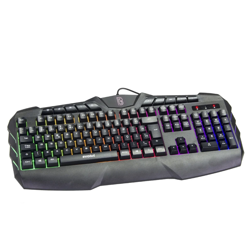 Многоцветная Радужная светодиодная подсветка Большой размер usb Проводная Механическая Чувствительная мультимедийная RGB игровая клавиатура Офисная Клавиатура