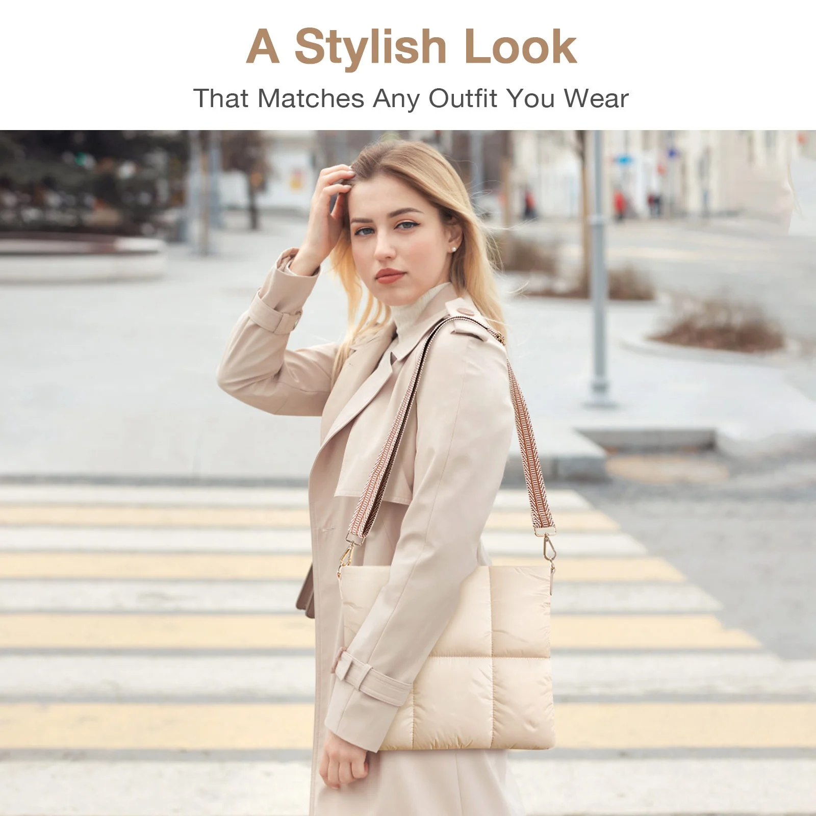 MoKo Universal Puffy Tablet Shoulder Bag Trendy Puff Pillow Sleeve Case for Samsung Galaxy tab A9 S9 iPad pro 11 12.9 Tablets