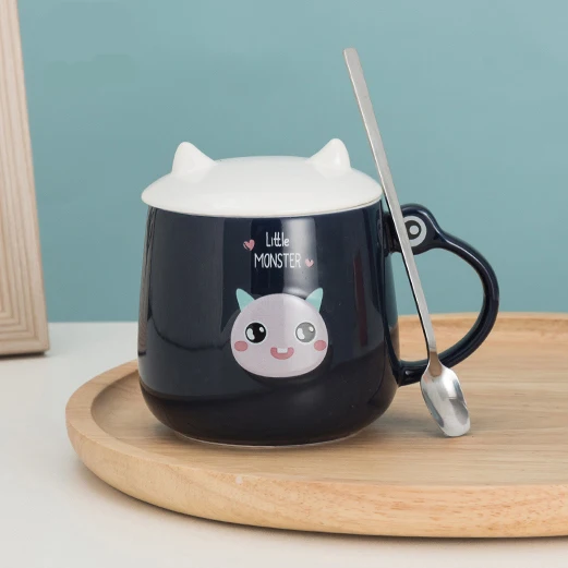Cartoon monster cute mug ceramic coffee cup Candy-colored