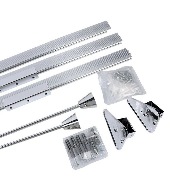 Bathroom Aluminum curtain stick 3*1m Bendy Rail Adjustable Curved Shower Curtain Rod