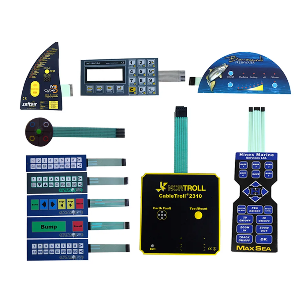 2023 smart electronics polycarbonate touch keypad with 3m adhesive display switch control panel manufacturer