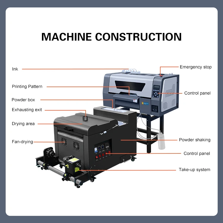 DTF Film DTF printer DIY Custom Logo Heat Transfer T shirt printing Machine Digital dtf printer XP600
