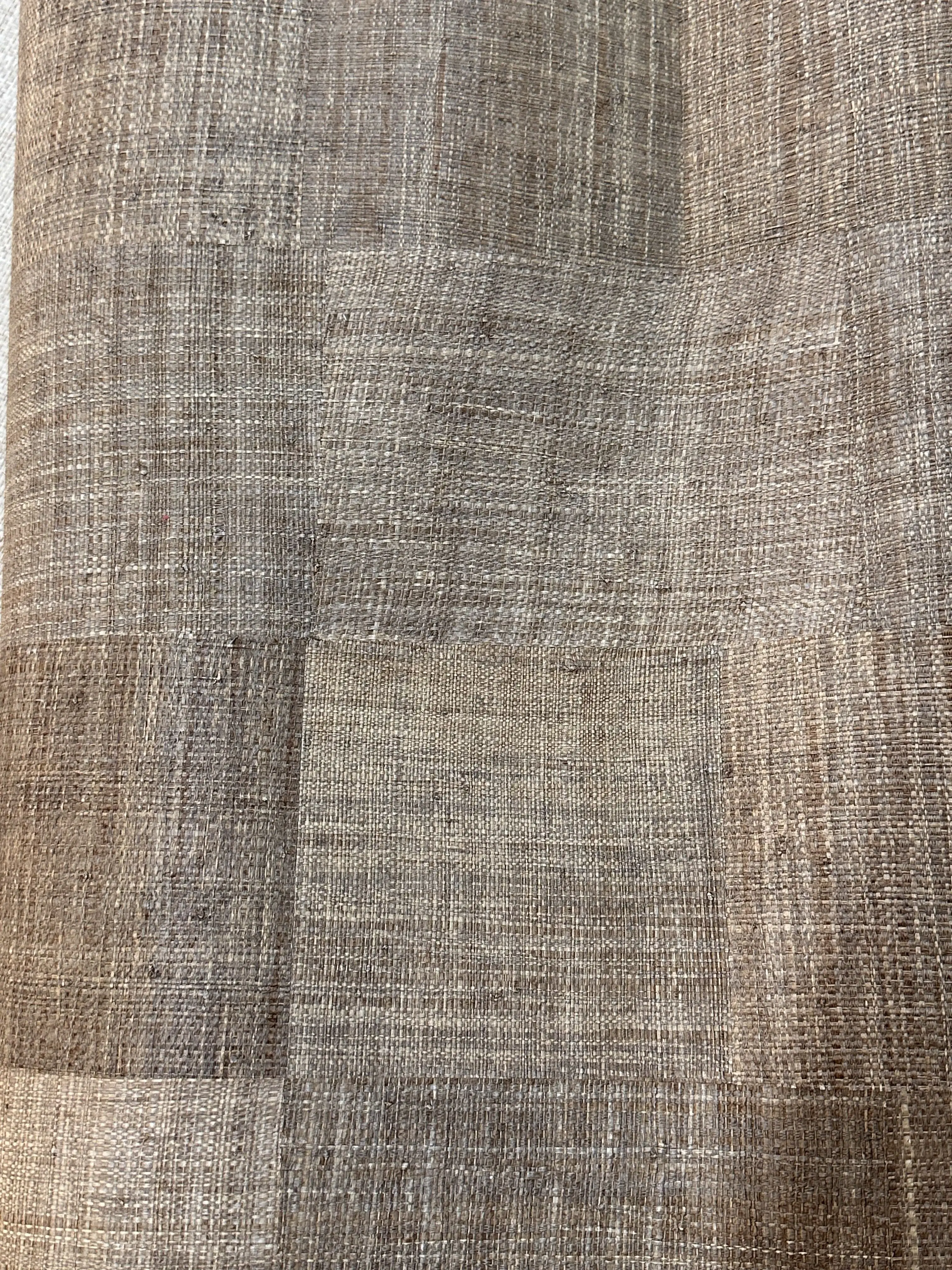 Natural Material Strong Texture Handwoven Bedroom Decoration Wallpaper Grasscloth Raffia Wallpaper