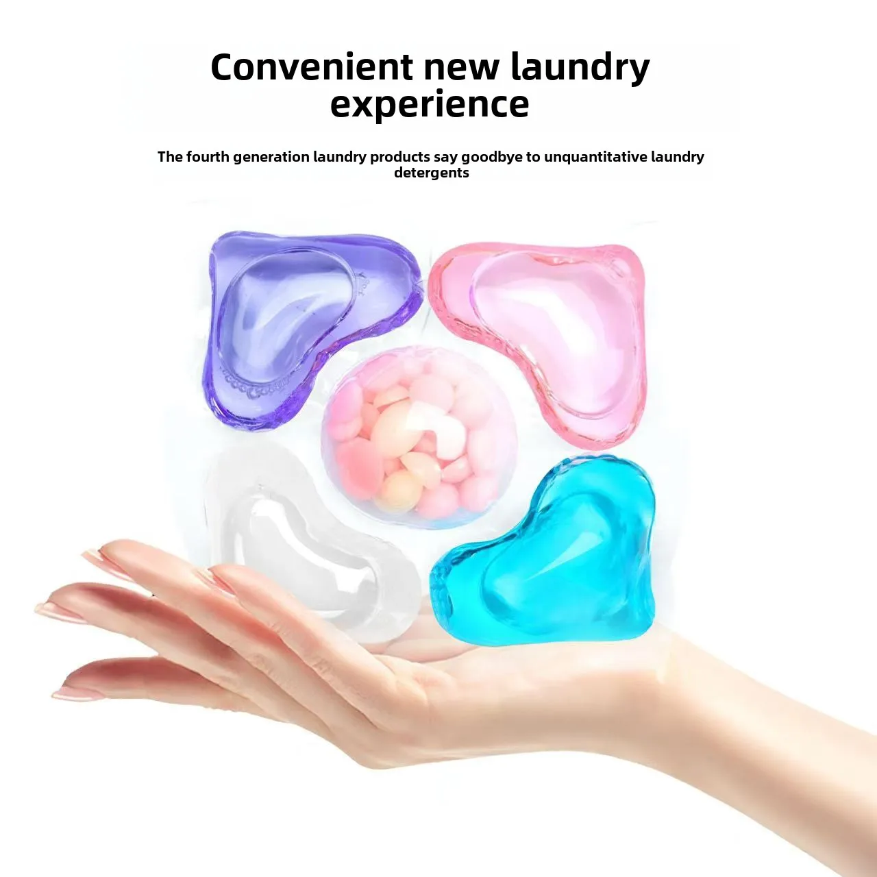 Laundry granules capsules laundry pods 5 in 1 laundry gel stains film bead ball for wasing machine