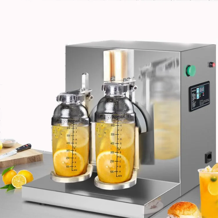 Automatic Bubble Boba Milk Tea Shaking Double Frame Smoothie Drink Shaker Cup Machine Price For Drinking Shop