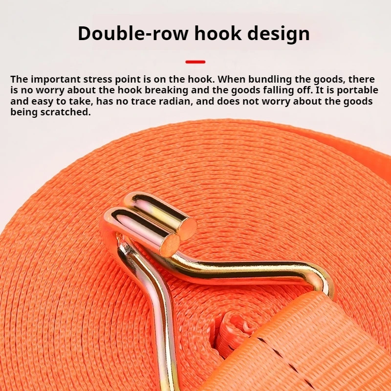 Factory Direct Winch Strap Cargo Lashing Belt Ratchet Tie J Hook S Hook End Polyester carbon steel tensioner