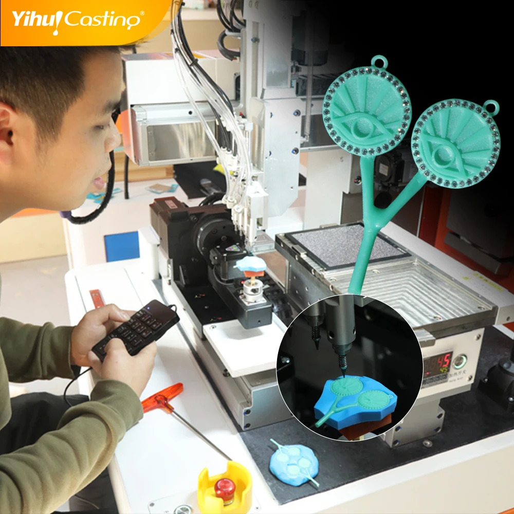 Good Quality Automatic Stone Setting Machine Piece Gem Zircon Diamond Inserting