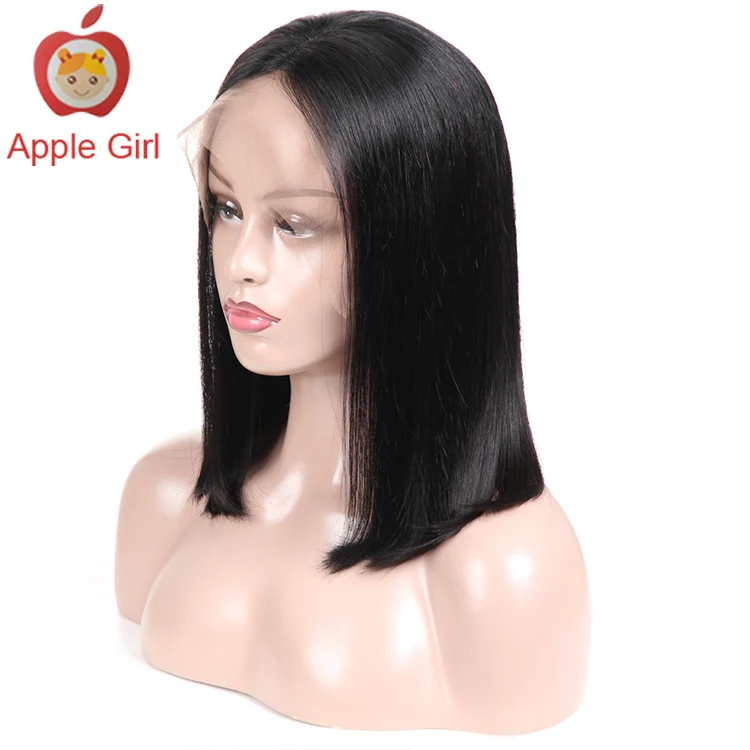 Парики на сетке фронта Боб парики из человеческих волос бразильские волосы 13*4 парик спереди 100% человеческие короткий