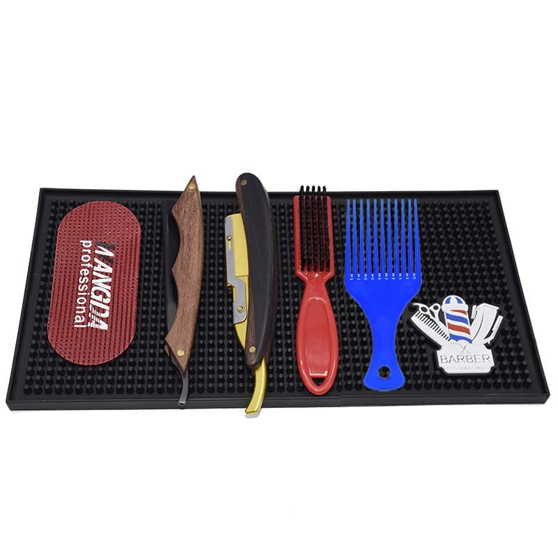 Barbershop Salon Hairdressing Tools Pad Anti-Skid Silicone Resist Heat Hairdresser Mat For Hair Clipper Curling Irons 3 size
