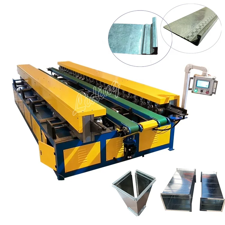 High quality Full Auto  air duct making line HVAC PDF profile air duct production line