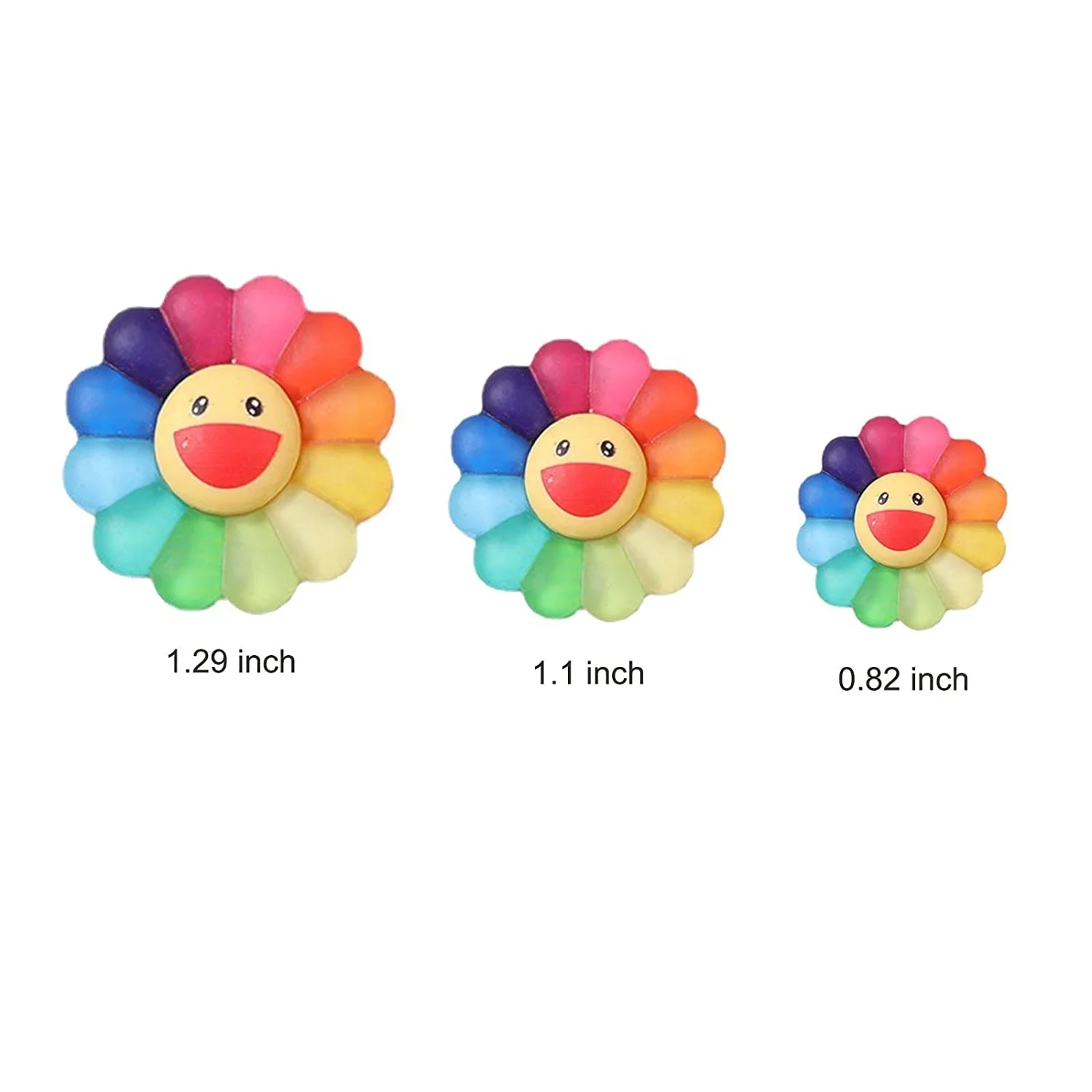3D Nail Art Charms Mixed Colors Cartoon Smiling Sunflower Resin Assorted  Kawaii Kitty Nail 3d Charms