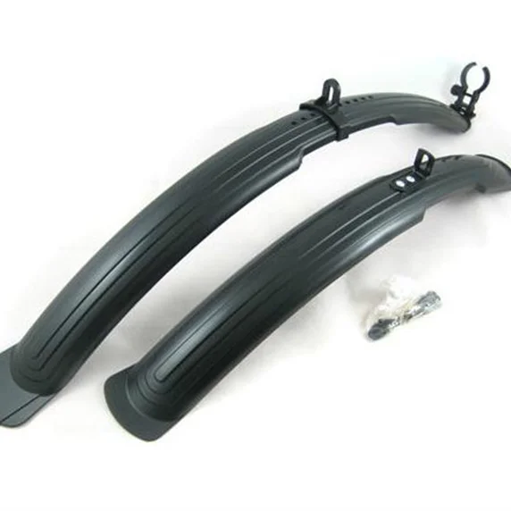 Bicycle Mud Flap Bike Mudguard Mount on Suspension Forks for most 26 Inch Mountain Bike 470mm 620mm Black Add long fenders