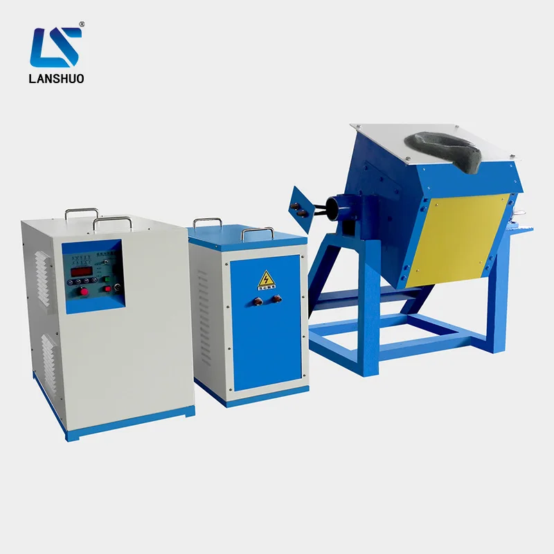 LSZ-45 electric rotary furnace induction melting furnace small metal gold smelting machine