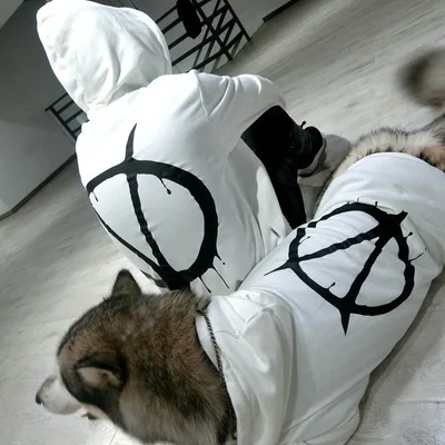 Full size Pet big V Hoodie Cat Match Owner and Dog Parent-child large Dog Pet Clothes