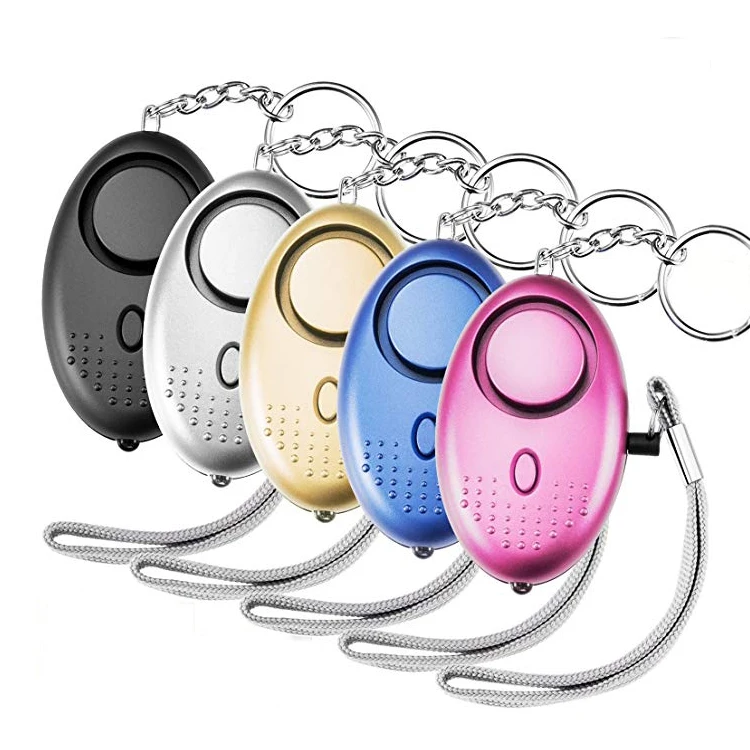 LED Portable Emergency SOS Security 130DB Siren Song Self Defense Alarm Keychain Personal Alarm for Women Children Elders