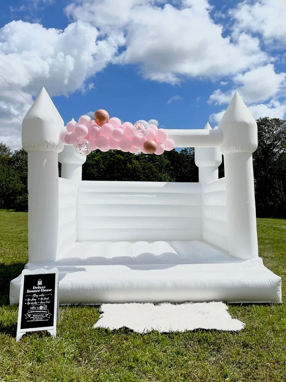 Kids Inflatable Bouncer Jumping Bouncy Castle Jumper White Party Tent Wedding Bounce House For Weddings