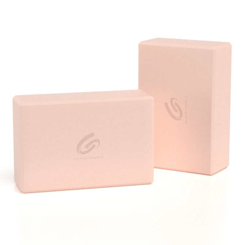 High Density Non Slip Eco Cork Eva Foam Yoga Block Custom Logo Yoga Block Set With Strap