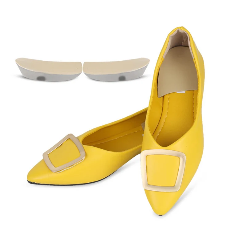  Insoles Gel Heel Shoe Arch Support For Shoes Pad Orthotic Cushion Foot Silicone Height Shock High Pads Toe Pu Correction