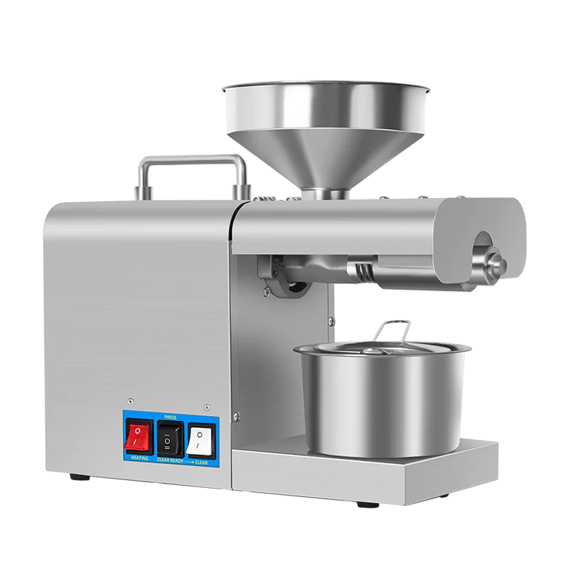 Economical household stainless steel oil press machine automatic oil press wholesale and retail export