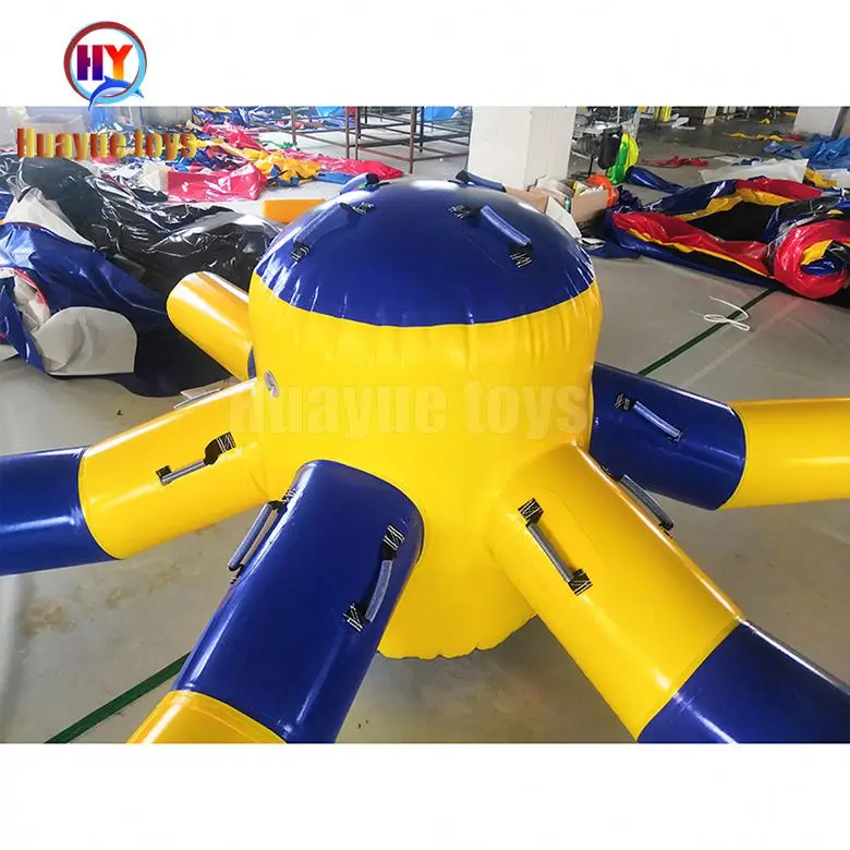HUAYUE Best Price Hot Sells Portable Commercial Activity Mobile Factory Price Floating  Climbing Toy Inflatables Octopus Water