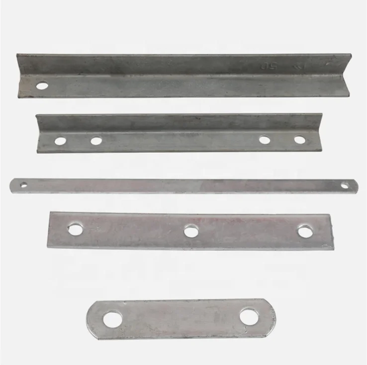 HDG Overhead Power Line Fittings Galvanized Steel  Electric Cross Arm Pole Arm angle pole cross arm